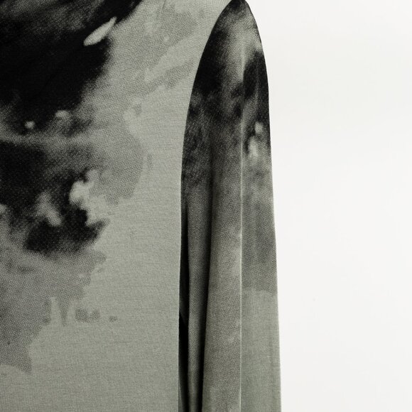 Sarah Pacini Stretch Green Tie-Dye Cowl Neck Tunic - Picture 5 of 7